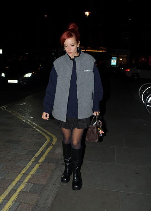 Lily Allen Leaves Chiltern Firehouse in London, October 2024 6