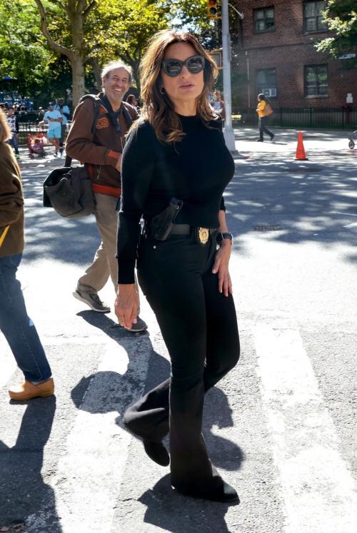 Mariska Hargitay on Set of Law & Order SVU New York, October 2024 2