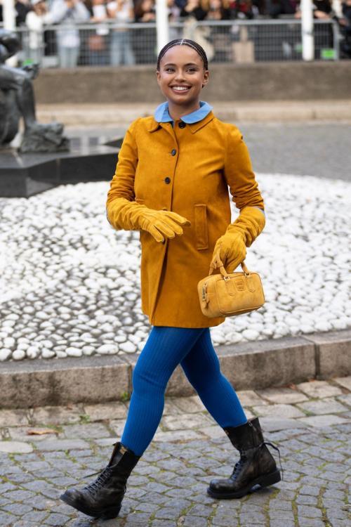 Paola Locatelli at Miu Miu Fashion Show at Paris Fashion Week, October 2024 5