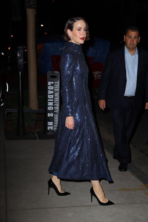 Sarah Paulson Leaves Whitby Hotel in New York, October 2024 4
