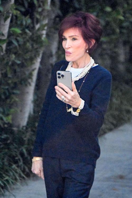 Sharon Osbourne FaceTimes on Her Way to Lunch in Beverly Hills, October 2024 1
