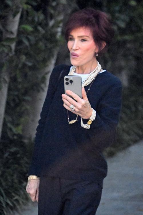 Sharon Osbourne FaceTimes on Her Way to Lunch in Beverly Hills, October 2024 2