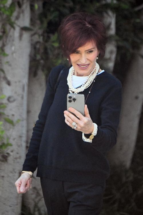 Sharon Osbourne FaceTimes on Her Way to Lunch in Beverly Hills, October 2024 3
