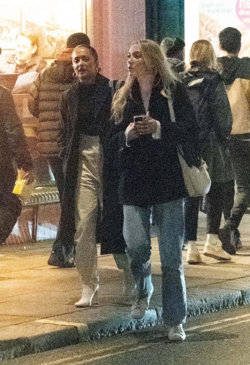 Tilly Keeper and Amy-Leigh Hickman Night Out Groucho Club London, October 2024 5