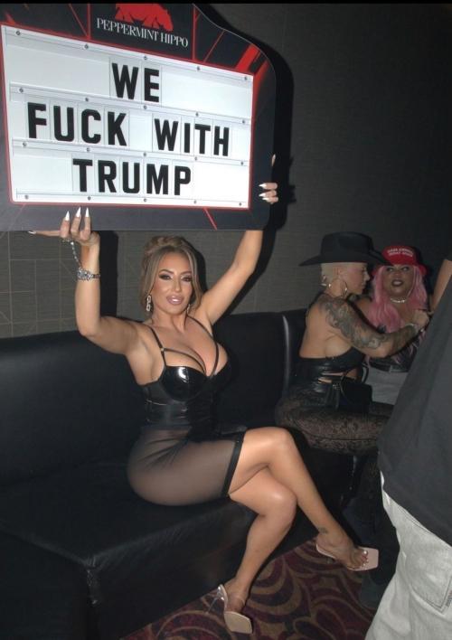 Amber Rose at Trump Event at Peppermint Hippo, Las Vegas November 2024 2