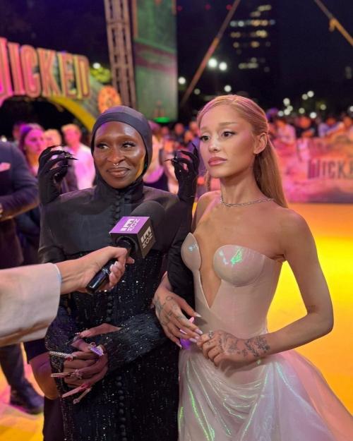 Ariana Grande at Yellow Carpet for Wicked Premiere in Mexico, November 2024 2