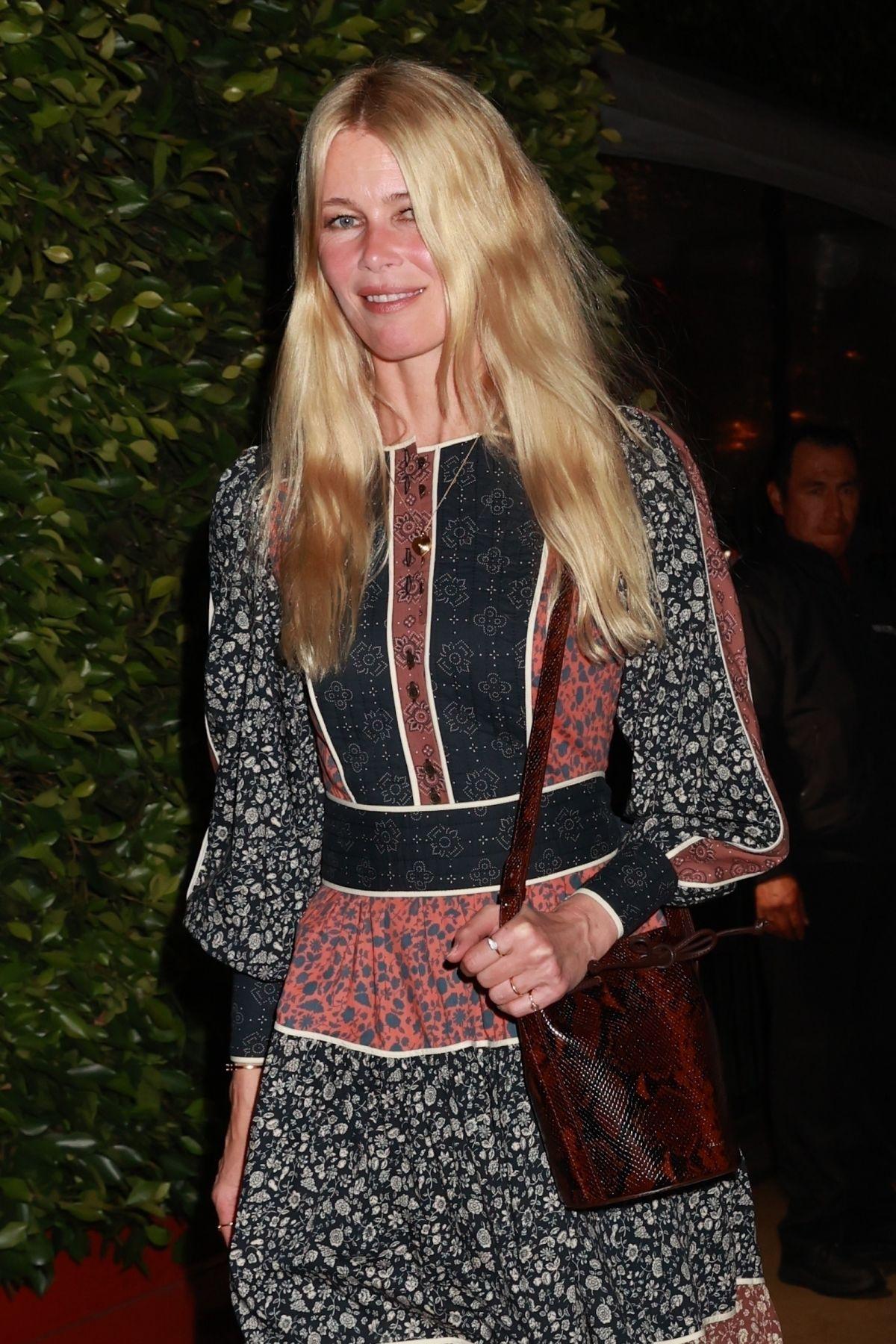 Claudia Schiffer Out for Dinner at Giorgio Baldi in Santa Monica, November 2024