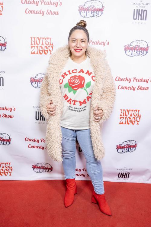 Cynthia Najares at 2024 Veteran's Day Comedy Show, November 2024