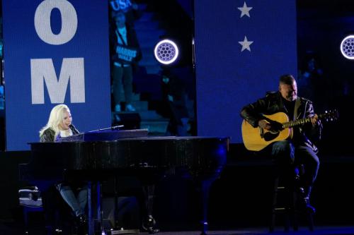 Lady Gaga at VP Kamala Harris Rally in Philadelphia, November 2024 5