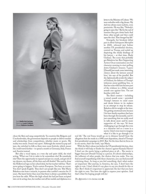 Maria Bakalova in Country & Town House, Nov/Dec 2024 3