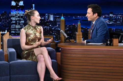 Saoirse Ronan on Tonight Show Starring Jimmy Fallon, November 2024 4