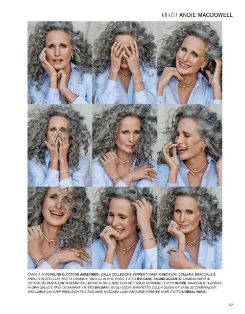 Andie MacDowell in Grazia Italy, December 2024 4