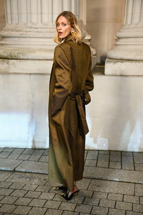 Anja Rubik at Saint Laurent Menswear Show, January 2025 1