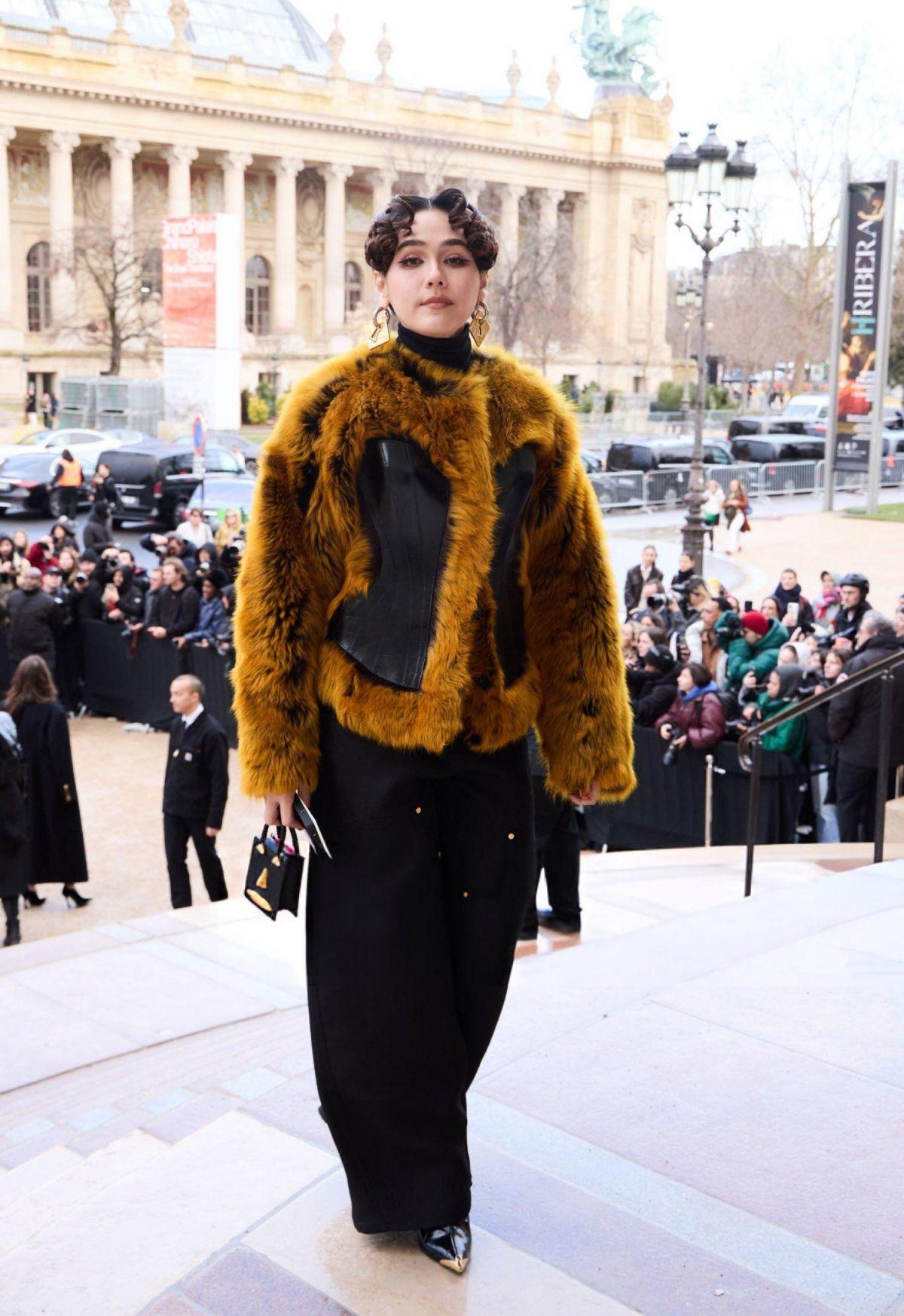 Araya Hargate Dazzles at Schiaparelli Haute Couture Show, January 2025