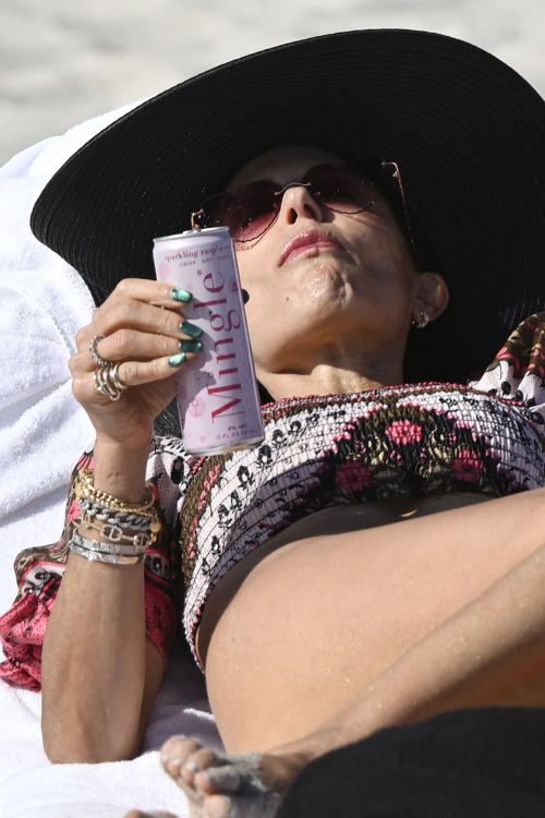 Bethenny Frankel in Bikini at Beach on New Year