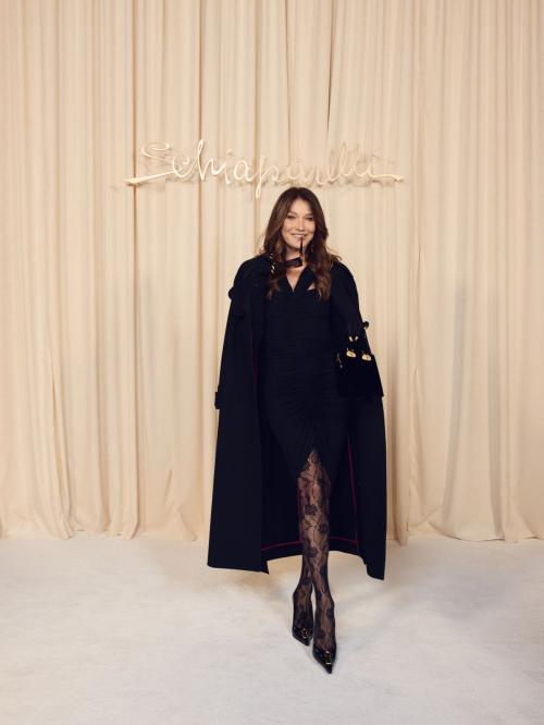 Carla Bruni Exudes Elegance at Schiaparelli Event, January 2025