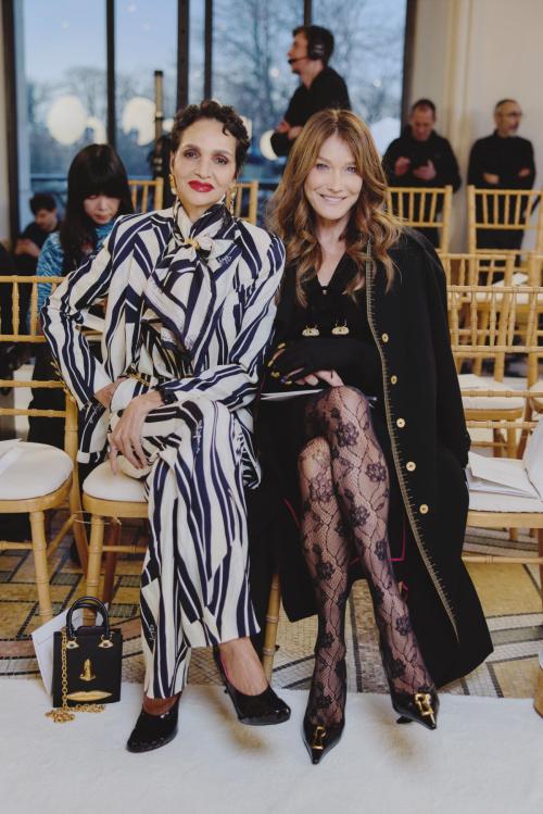 Carla Bruni Exudes Elegance at Schiaparelli Event, January 2025 3