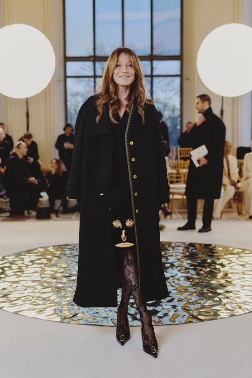 Carla Bruni Exudes Elegance at Schiaparelli Event, January 2025 4