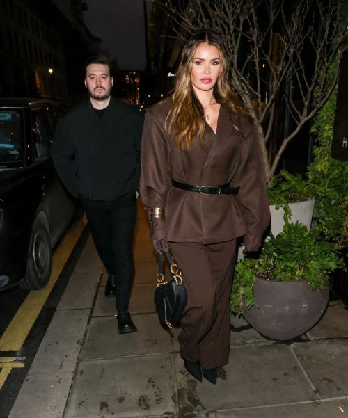 Chloe Sims Night Out in Mayfair, January 2025 2