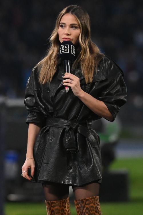 Diletta Leotta Attends SSC Napoli vs Juventus Game, January 2025 3