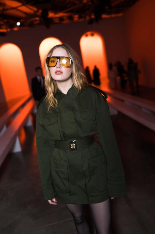 Ellie Bamber at Elie Saab Haute Couture Show, January 2025 4