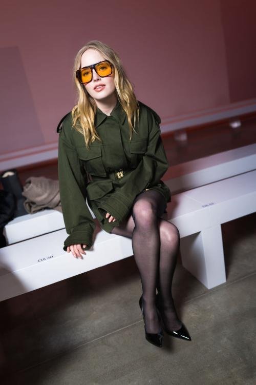 Ellie Bamber at Elie Saab Haute Couture Show, January 2025 6