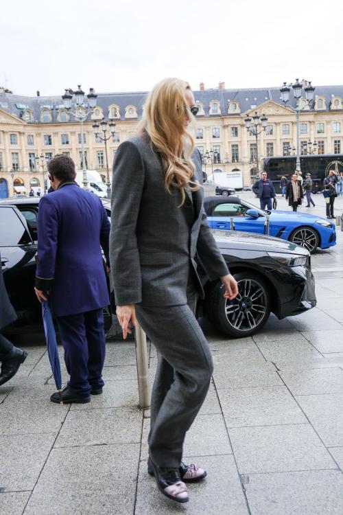 Gwendoline Christie Arrives at Ritz for Paris Fashion Week, January 2025 2