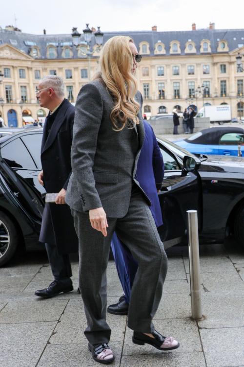 Gwendoline Christie Arrives at Ritz for Paris Fashion Week, January 2025 4