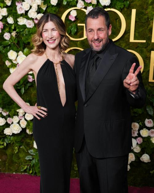 Jackie and Adam Sandler Steal the Show at Golden Globes, January 2025 3