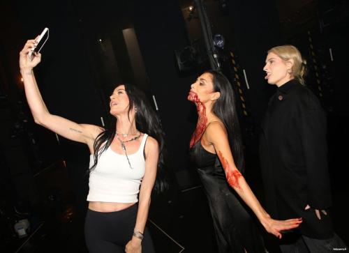 Katy Perry Visits Nicole Scherzinger on Broadway, January 2025