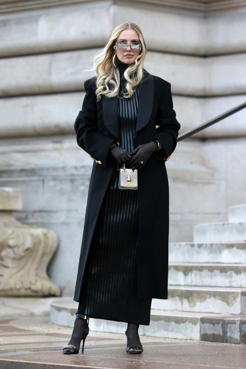 Leonie Hanne Stuns at Schiaparelli's Haute Couture Show, January 2025