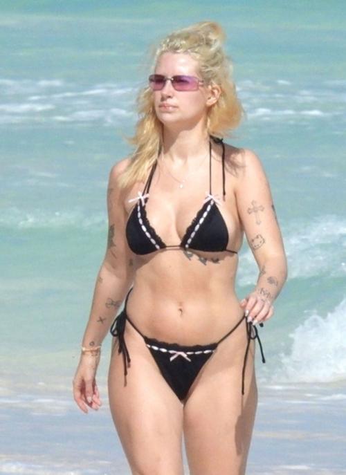 Lottie Moss in Bikini at Beach in Tulum, January 2025 9