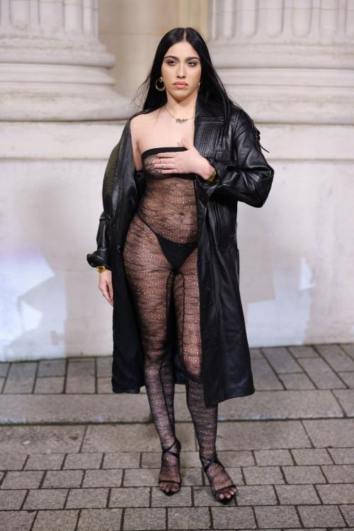 Lourdes Leon at Saint Laurent Menswear Show, January 2025