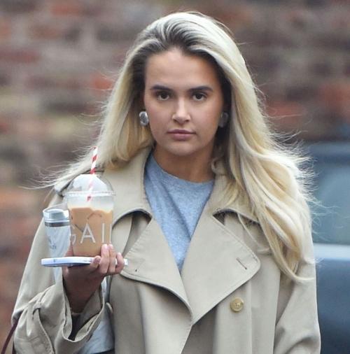 Molly Mae Hague Leaves Office with Coffee, January 2025 1