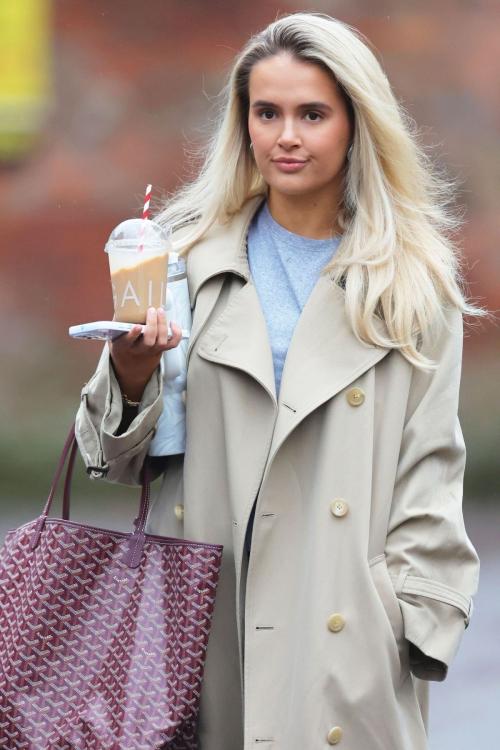 Molly Mae Hague Leaves Office with Coffee, January 2025 2