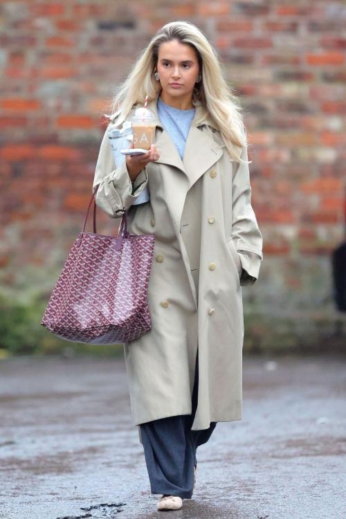 Molly Mae Hague Leaves Office with Coffee, January 2025 3