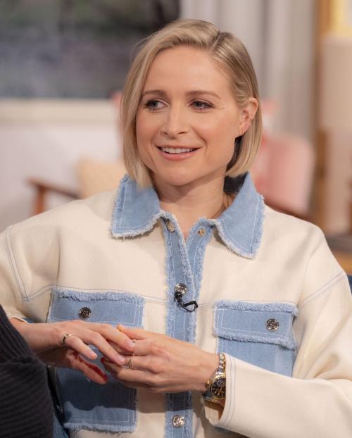 Niamh Algar at This Morning Show in London, January 2025