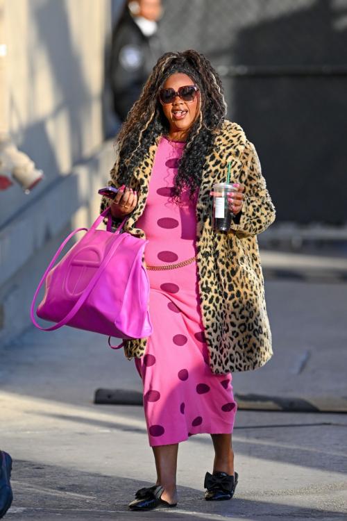 Nicole Byer Arrives at Jimmy Kimmel Live, January 2025 6