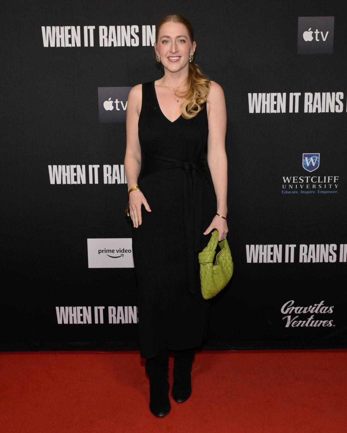 Rachel Lockwood at When It Rains in LA Premiere, January 2025 Rachel Lockwood at When It Rains in LA Premiere, January 2025