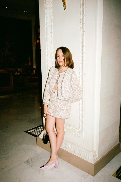 Shira Haas getting ready for Chanel Fashion Show, January 2025 1