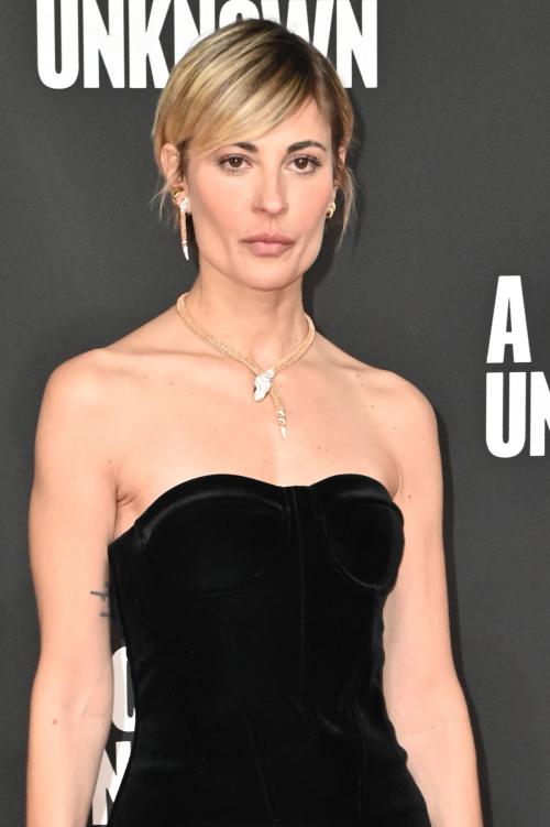 Sveva Alviti at A Complete Unknown Premiere, January 2025