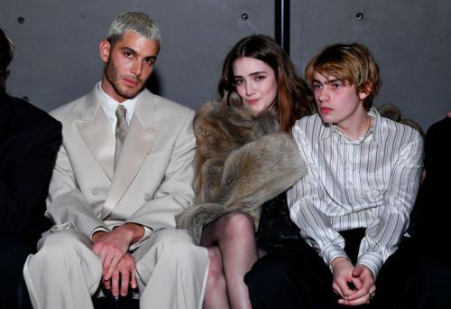 Talia Ryder at Saint Laurent Menswear Show, January 2025 1