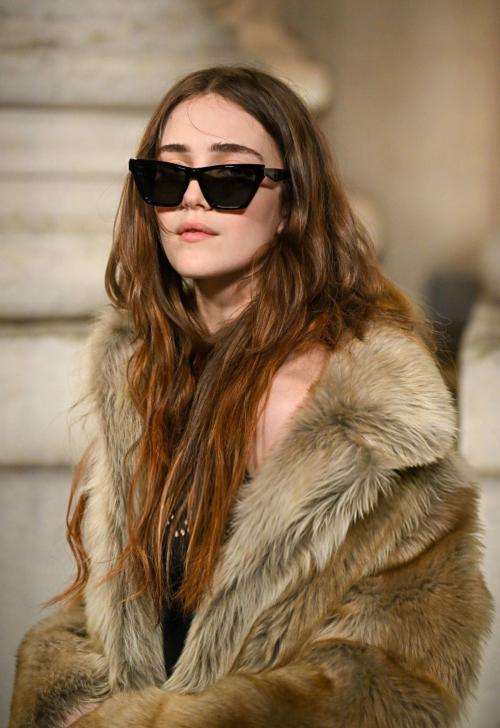 Talia Ryder at Saint Laurent Menswear Show, January 2025 5