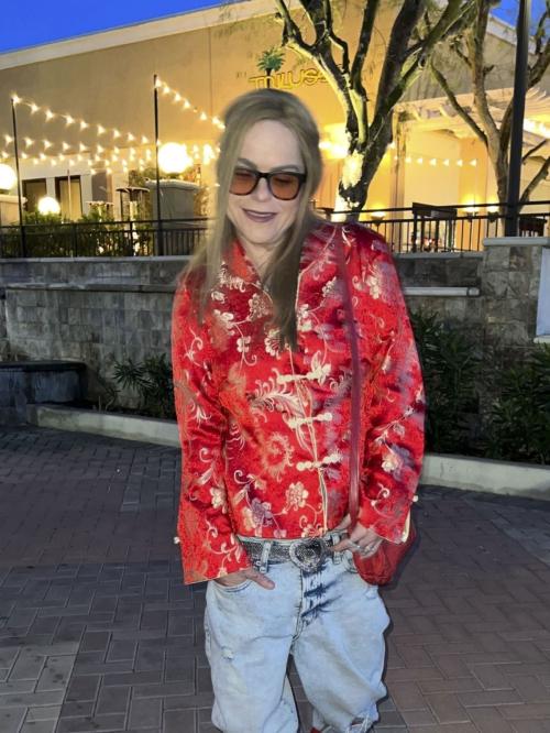 Taryn Manning Stuns in Red Outfit at Low Desert Dinner, January 2025