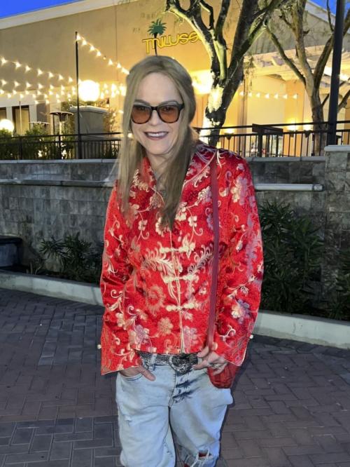 Taryn Manning Stuns in Red Outfit at Low Desert Dinner, January 2025 1