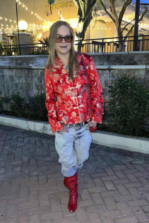 Taryn Manning Stuns in Red Outfit at Low Desert Dinner, January 2025 2