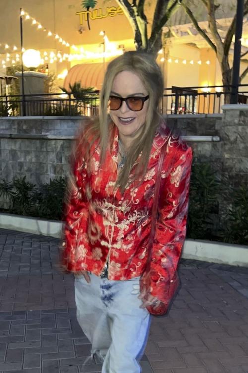Taryn Manning Stuns in Red Outfit at Low Desert Dinner, January 2025 4