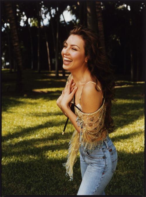 Thalia at a Photoshoot, 2002 4