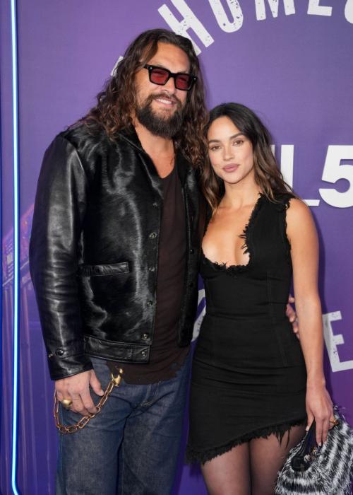Adria Arjona and Jason Momoa at SNL50 Concert, February 2025