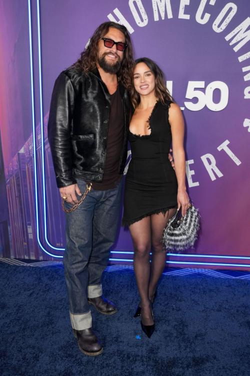 Adria Arjona and Jason Momoa at SNL50 Concert, February 2025 1